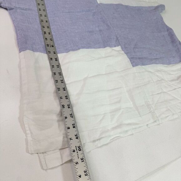 J Jill Pure Top Womens XL Linen Oversized Pullover Crewneck Flowy Lagenlook - Picture 6 of 8